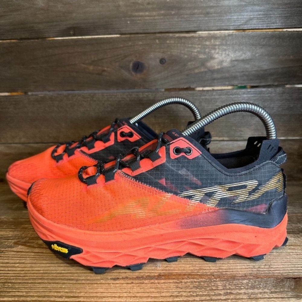Womens Altra Mont Blanc Orange Athletic Trail Running Sneakers Shoes Size 6.5 M